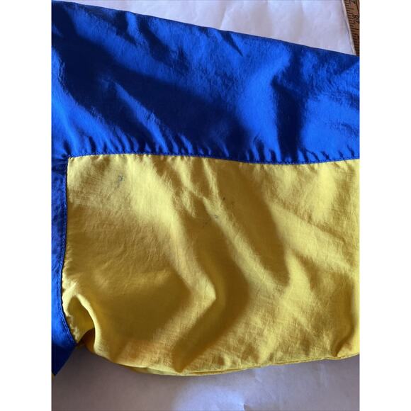 Tonix Blue Warm Up Track Jacket Men’s Size L Vintage Yellow Full Zip Long Sleeve - Picture 12 of 15
